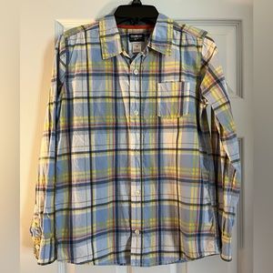 OshKosh boys plaid button down.